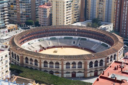 bullring of malaga city in andalusia spain Stock Photo - Budget Royalty-Free & Subscription, Code: 400-05050458