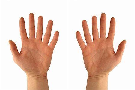 Hands with six fingers photomanipulation. Including clipping path. Fotografie stock - Microstock e Abbonamento, Codice: 400-05050616