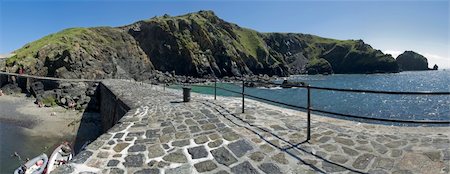 mullion cove cornish coast cornwall england uk Stock Photo - Budget Royalty-Free & Subscription, Code: 400-05051249