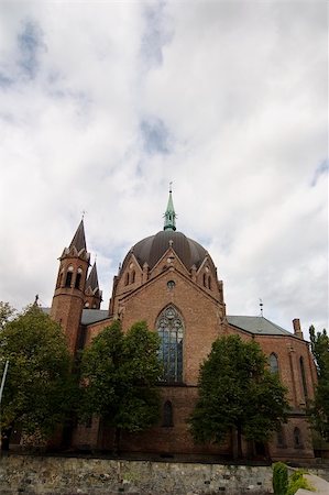 Trefoldighet Menighet, Catholic church in Oslo, Norway. Stock Photo - Budget Royalty-Free & Subscription, Code: 400-05051887