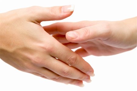 Handshake isolated on a white background. Stock Photo - Budget Royalty-Free & Subscription, Code: 400-05051927