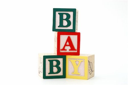 simsearch:400-04660584,k - word baby formed by alphabet wood blocks on a white surface Foto de stock - Royalty-Free Super Valor e Assinatura, Número: 400-05052038