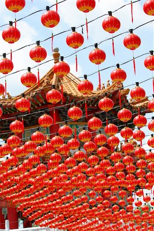 hundreds of red lantern Stock Photo - Budget Royalty-Free & Subscription, Code: 400-05052164