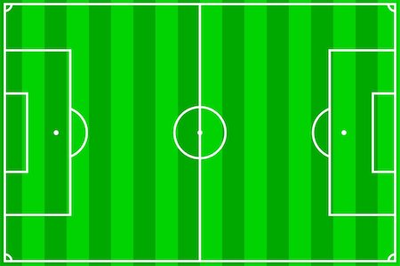 simsearch:400-08431494,k - vector illustration of a soccer field with green stripes Stock Photo - Budget Royalty-Free & Subscription, Code: 400-05052867