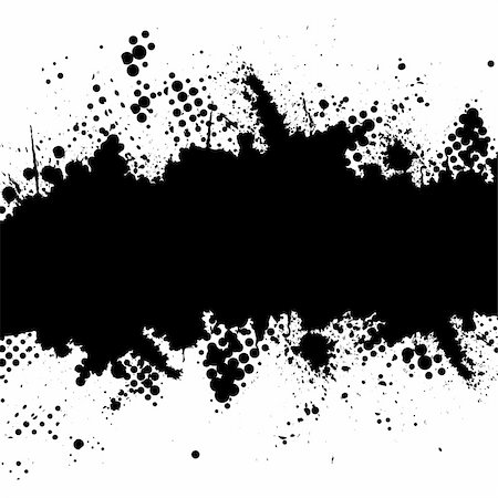 simsearch:400-04154273,k - Vector - Halftone ink splat grunge background for text. Stock Photo - Budget Royalty-Free & Subscription, Code: 400-05053036