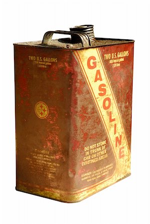 Vintage Gasoline can Fotografie stock - Microstock e Abbonamento, Codice: 400-05053032
