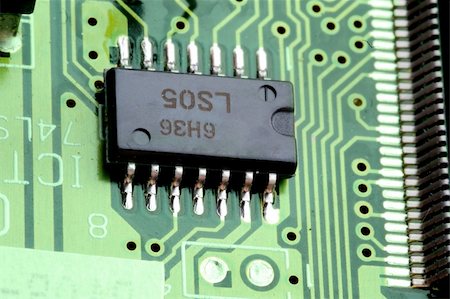 simsearch:400-03952078,k - chip on green motherboard close-up Industrial kind Stock Photo - Budget Royalty-Free & Subscription, Code: 400-05053126