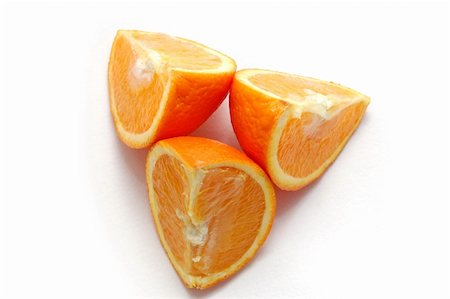 food for the fourth - Juicy appetizing orange on white background Stock Photo - Budget Royalty-Free & Subscription, Code: 400-05053241