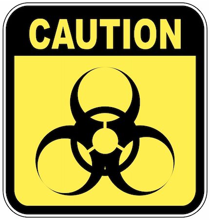 simsearch:400-08132598,k - yellow and black biohazard warning sign Foto de stock - Super Valor sin royalties y Suscripción, Código: 400-05053279