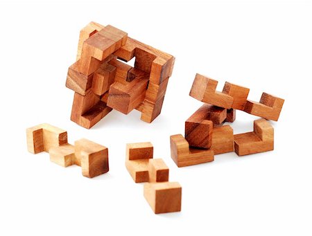 simsearch:640-01355058,k - wood puzzle for trening organization and creativity Photographie de stock - Aubaine LD & Abonnement, Code: 400-05053894