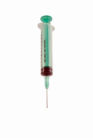 A new syringe,Isolated on white background. Stockbilder - Microstock & Abonnement, Bildnummer: 400-05064177