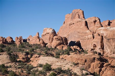 simsearch:400-05064360,k - Fiery Furnace - Rock formation in Arches National Park in Utah, USA Stock Photo - Budget Royalty-Free & Subscription, Code: 400-05064353