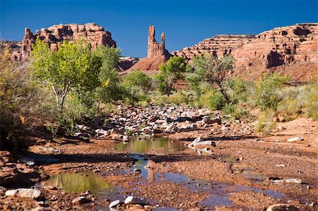 pinnacles desert - Brook in Valley of the gods in Utah, USA Foto de stock - Super Valor sin royalties y Suscripción, Código: 400-05064363