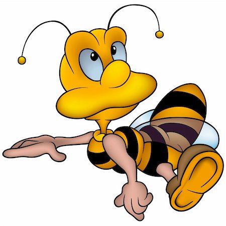 simsearch:400-03933016,k - Wasp 16 - detailed  illustration, little bee as vector  (Clever little wasp) Foto de stock - Super Valor sin royalties y Suscripción, Código: 400-05064420