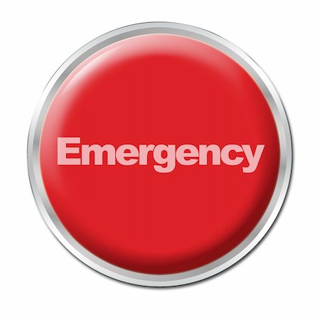 a round red button with a word Emergency Foto de stock - Super Valor sin royalties y Suscripción, Código: 400-05064534