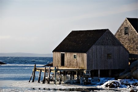 Fishermans cove on Atlantic coast Stockbilder - Microstock & Abonnement, Bildnummer: 400-05064879