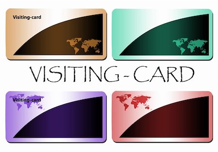 visiting cards Stock Photo - Budget Royalty-Free & Subscription, Code: 400-05064928