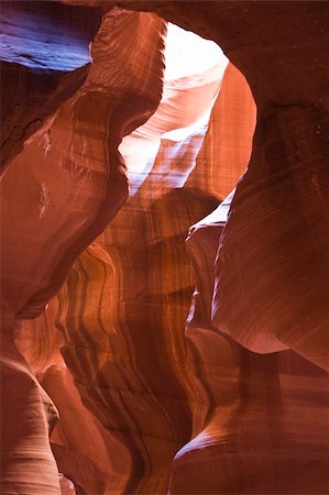 Upper Antelope Canyon in Arizona near Page, United States of America Photographie de stock - Aubaine LD & Abonnement, Code: 400-05065297