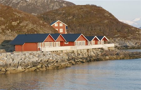 silvan - Red cottage. Norway 2008 Stock Photo - Budget Royalty-Free & Subscription, Code: 400-05065835