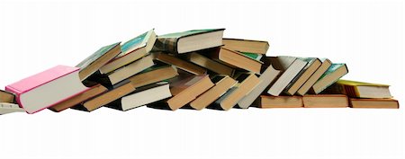 The Books built in high pile. Fotografie stock - Microstock e Abbonamento, Codice: 400-05066781