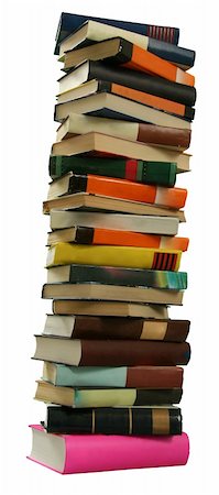 The Books built in high pile. Fotografie stock - Microstock e Abbonamento, Codice: 400-05066782