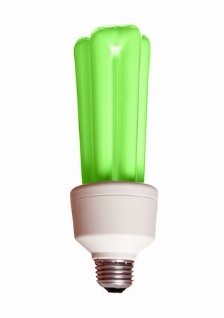 simsearch:400-04750349,k - Green energy.Modern bulb isolated on white background Stock Photo - Budget Royalty-Free & Subscription, Code: 400-05067155