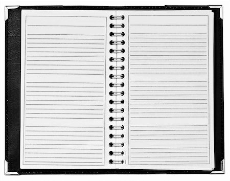 simsearch:400-04277882,k - Blank open notepad with spiral at middle Foto de stock - Super Valor sin royalties y Suscripción, Código: 400-05068635