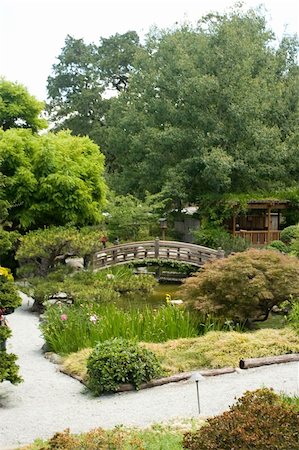 A traditional Japanese garden in California. Stock Photo - Budget Royalty-Free & Subscription, Code: 400-05068837