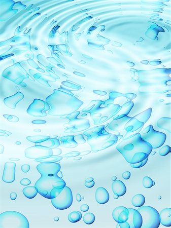 simsearch:400-05025639,k - clear blue water bubbles background with ripples Foto de stock - Royalty-Free Super Valor e Assinatura, Número: 400-05069634