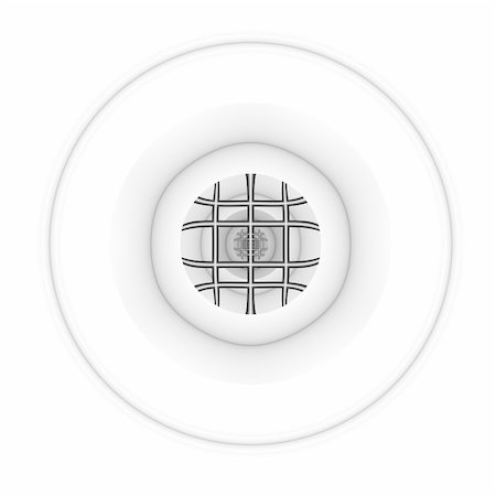 patballard (artist) - A circular minimalist fractal done in shades of white and gray. Stock Photo - Budget Royalty-Free & Subscription, Code: 400-05060186