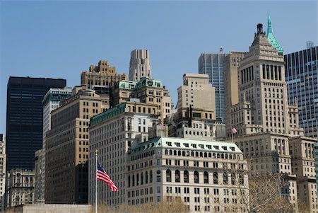 Buildings Downtown in Manhattan Stock Photo - Budget Royalty-Free & Subscription, Code: 400-05060695