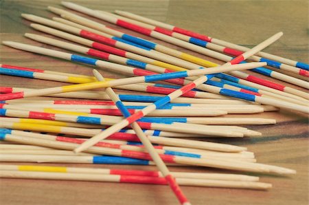 simsearch:400-04811369,k - Mikado pick a stick on brown background Stock Photo - Budget Royalty-Free & Subscription, Code: 400-05061165
