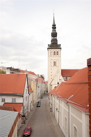 elevated sky - Tallinn - old city, capital of Estonia Stock Photo - Budget Royalty-Free & Subscription, Code: 400-05061337