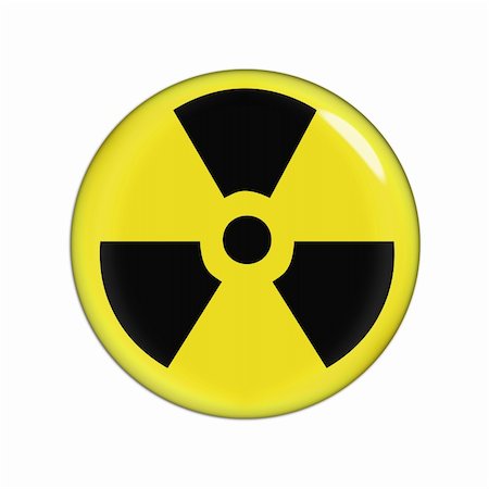 simsearch:400-05233482,k - yellow and black radiaction warning sign, white background Fotografie stock - Microstock e Abbonamento, Codice: 400-05061954