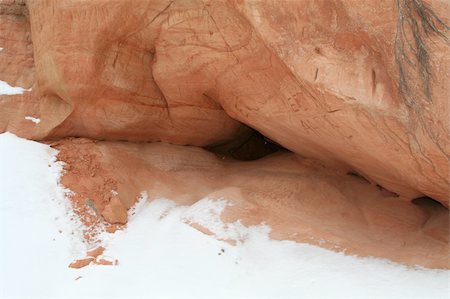 simsearch:400-05063238,k - Abstract picture of sandstone with snow - useful for backgrounds Stock Photo - Budget Royalty-Free & Subscription, Code: 400-05062082