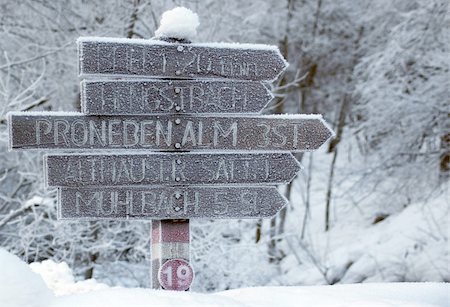 skifenok (artist) - road sign in country side Stock Photo - Budget Royalty-Free & Subscription, Code: 400-05062127