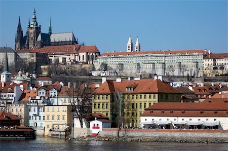 skifenok (artist) - view on Prague's castle and the Lesser Town district Stock Photo - Budget Royalty-Free & Subscription, Code: 400-05062130