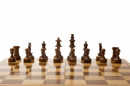Chess game piting black against white in a game of skill and intelligence. Stockbilder - Microstock & Abonnement, Bildnummer: 400-05062639