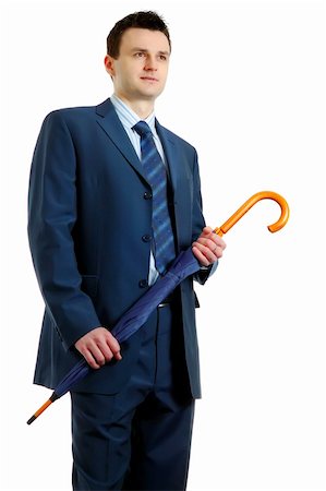 Businessman with umbrella Stock Photo - Budget Royalty-Free & Subscription, Code: 400-05063779