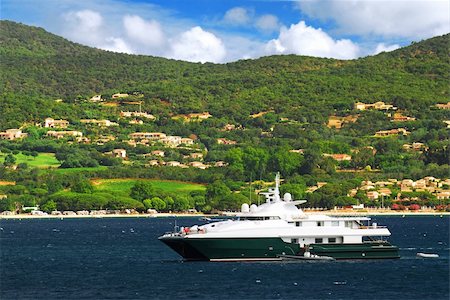 simsearch:400-04061278,k - Luxury yacht at the mediterranean coast of French Riviera Foto de stock - Super Valor sin royalties y Suscripción, Código: 400-05063976