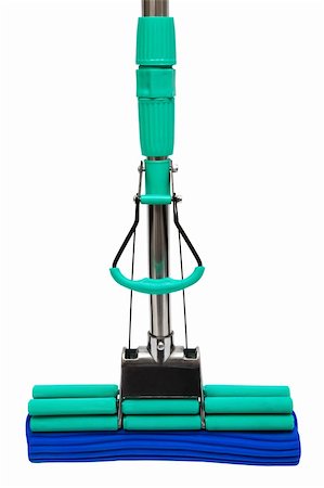 modern mop for washing floors on a white background Stock Photo - Budget Royalty-Free & Subscription, Code: 400-05074571