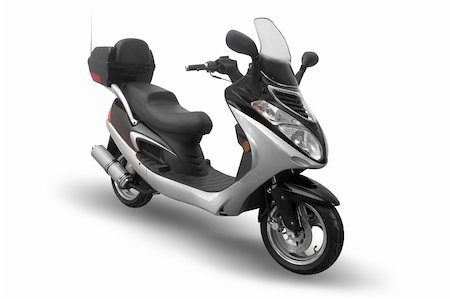 simsearch:400-05737063,k - Moped isolated on a white background Stock Photo - Budget Royalty-Free & Subscription, Code: 400-05074726