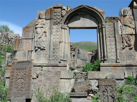 simsearch:879-09034433,k - ruins of Aghjots Vank Monastery,Armenia Foto de stock - Super Valor sin royalties y Suscripción, Código: 400-05075896