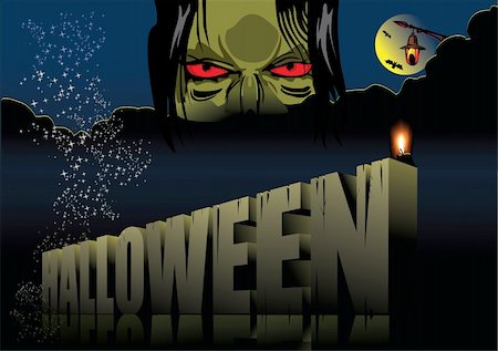 simsearch:400-08283048,k - Halloween - Holiday celebrated on the night of October 31 Photographie de stock - Aubaine LD & Abonnement, Code: 400-05075898