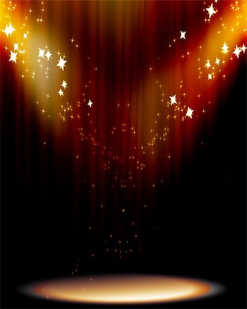 simsearch:400-05010741,k - Curtain background with spotlights Stock Photo - Budget Royalty-Free & Subscription, Code: 400-05076321