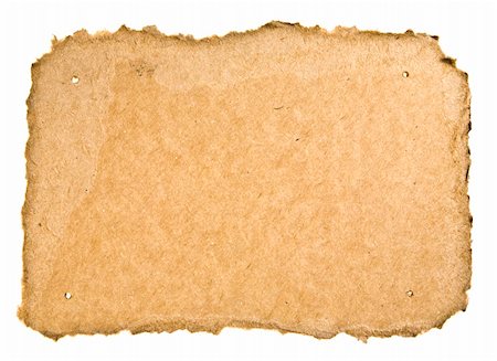 simsearch:400-04270286,k - Torn Cardboard On White Background. Ready for your message. Photographie de stock - Aubaine LD & Abonnement, Code: 400-05076920