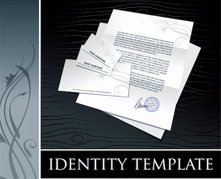 a vector drawing with identity template on it Stock Photo - Budget Royalty-Free & Subscription, Code: 400-05077369