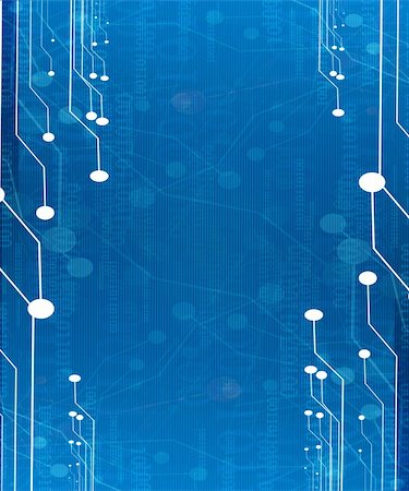 Computer circuit on a blue background Stock Photo - Budget Royalty-Free & Subscription, Code: 400-05077530
