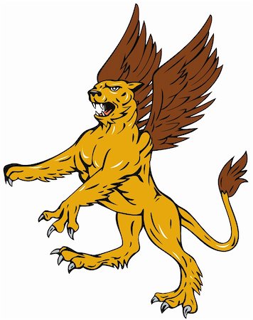 serre (oiseau) - Vector art om mythical creatures Photographie de stock - Aubaine LD & Abonnement, Code: 400-05077673
