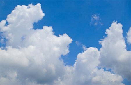 White cloudscape on the blue sky background Stock Photo - Budget Royalty-Free & Subscription, Code: 400-05077738